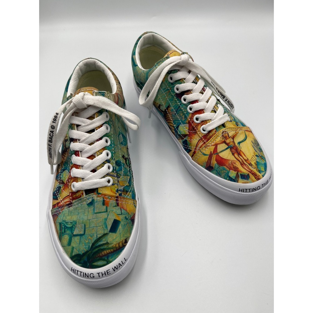 Vans x MOCA Judith F Baca Hitting The Wall Sneakers Mens 7 Womens 8.5 EU39 - Picture 10 of 13